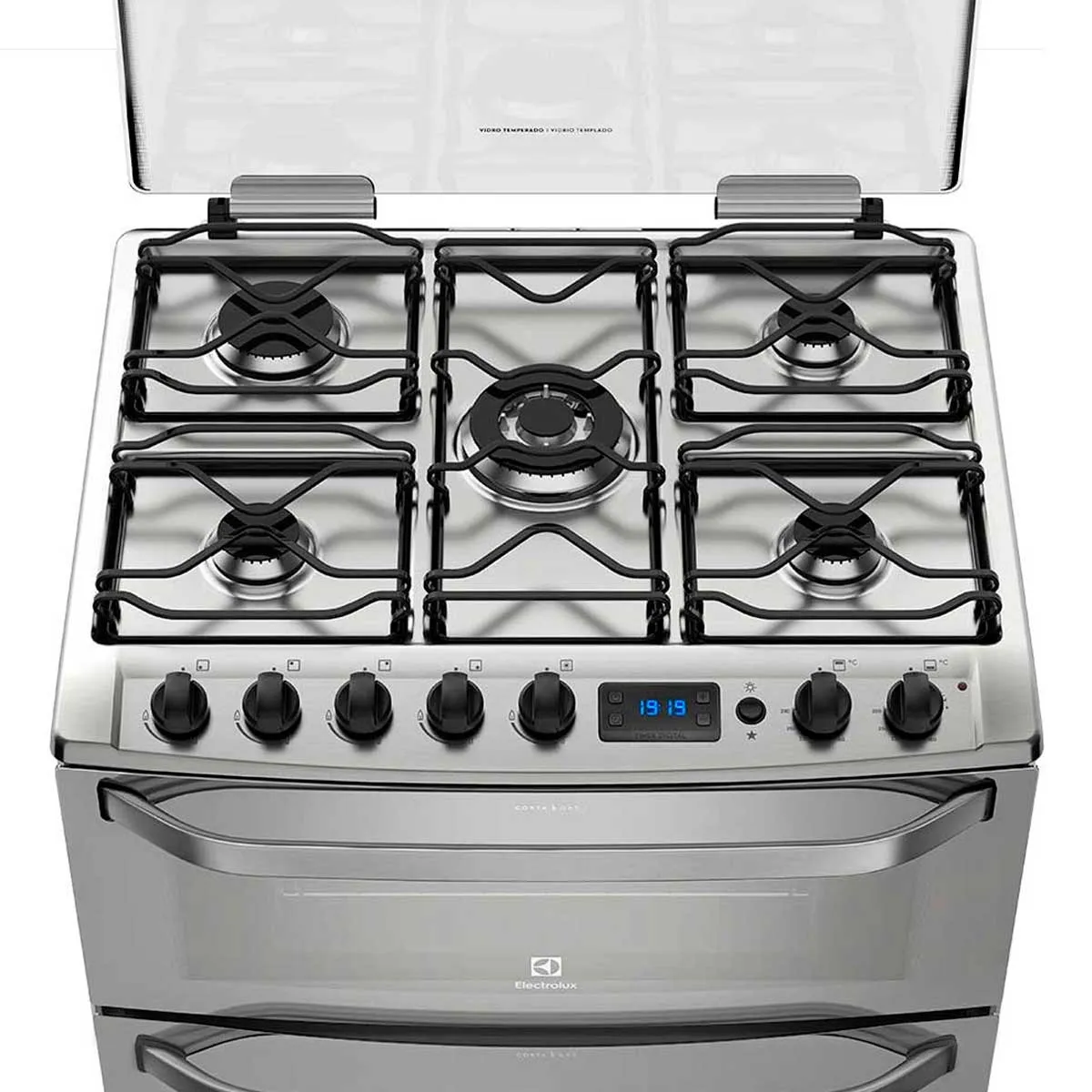 Fogão Electrolux 5 Bocas Duplo Forno