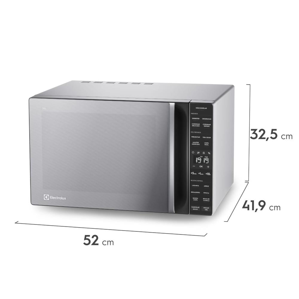 Micro-ondas Electrolux 36L Inox com Painel Digital